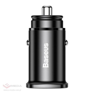 Ładowarka samochodowa BASEUS Square 30W PPS QC4.0 PD3.0 (czarna)