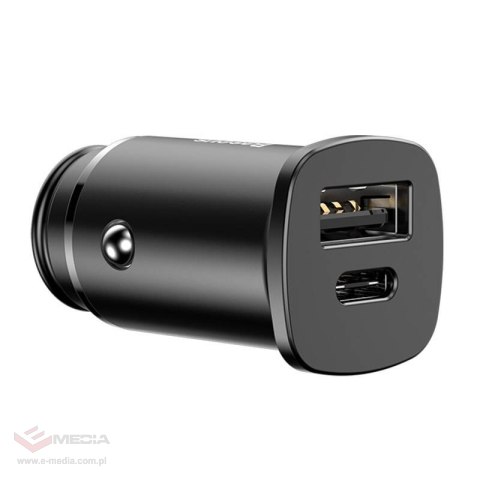 Ładowarka samochodowa BASEUS Square 30W PPS QC4.0 PD3.0 (czarna)