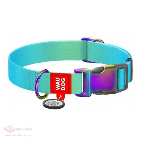 Obroża WAUDOG gradient XL z kodem QR (niebieska)