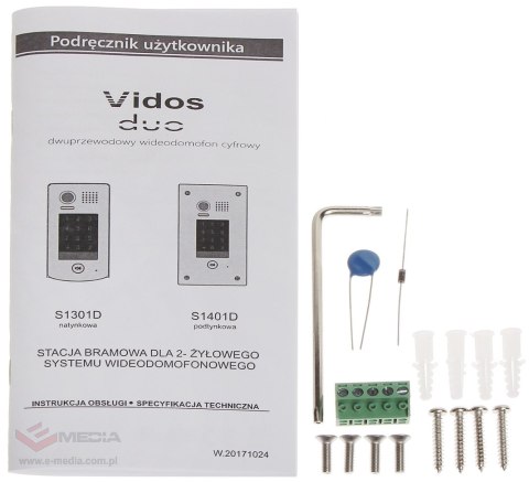 WIDEODOMOFON S1401D VIDOS