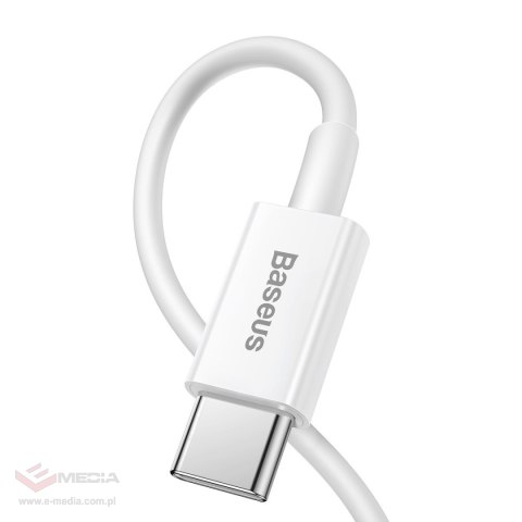 Kabel USB-C do Lightning Baseus Superior Series, 20W, PD, 1.5m (biały)