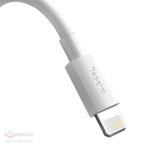 Kabel BASEUS Simple Wisdom USB-A-Lightning 1.5m 2szt. (biały)
