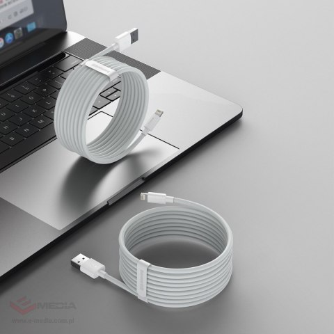 Kabel BASEUS Simple Wisdom USB-A-Lightning 1.5m 2szt. (biały)