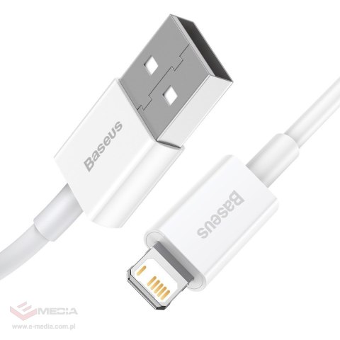 Kabel BASEUS Superior USB-A-Lightning 0.25m (biały)