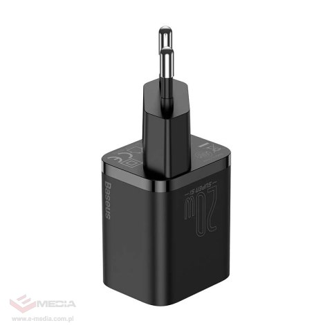 Ładowarka sieciowa BASEUS Super Si 20W + USB-C-Lightning 1m (czarna)