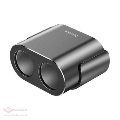 Rozdzielacz gniazda zapalniczki Baseus 2xUSB 3,1A 100W (czarny)