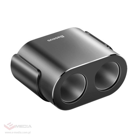 Rozdzielacz gniazda zapalniczki Baseus 2xUSB 3,1A 100W (czarny)