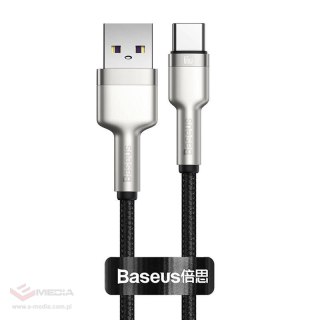 Kabel USB do USB-C Baseus Cafule, 66W, 0.25m (czarny)