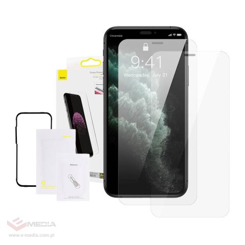 Szkło hartowane BASEUS iPhone XR/11 0.3mm 2szt.