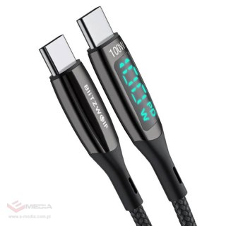 Kabel BLITZWOLF BW-TC23 USB-C-USB-C 0.9m 100W (czarny)