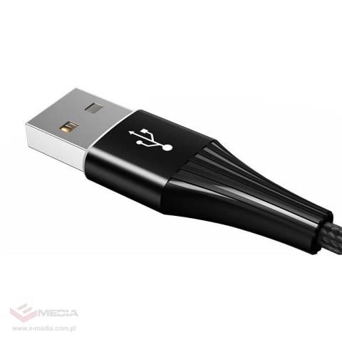 Kabel USB VFAN X16 3w1 USB-C / Lightning / Micro 3.5A 1.5m (czarny)