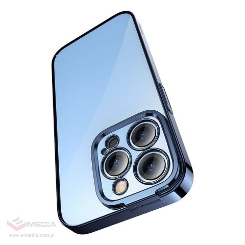 Zestaw ochronny BASEUS Glitter do iPhone 14 Pro (niebieski)