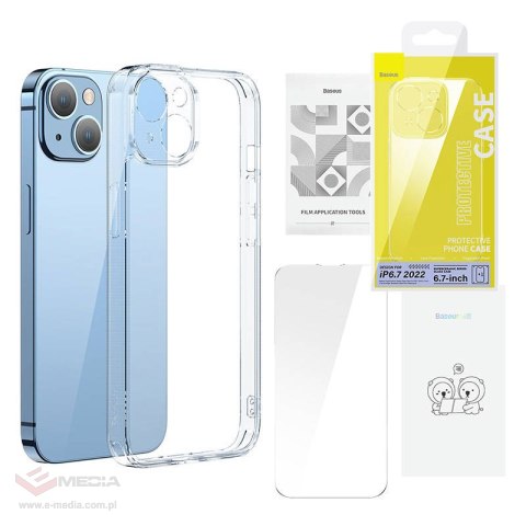 Zestaw ochronny BASEUS SuperCeramic do iPhone 14 Plus (przezroczysty)
