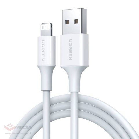 Kabel UGREEN US155 USB-A-Lightning 1.5m (biały)