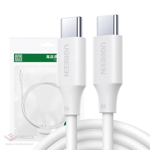 Kabel USB-C do USB-C UGREEN 15172 1m (biały)