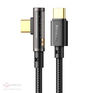 Kabel kątowy Prism USB-C do USB-C Mcdodo CA-3401, 100W, 1.8m (czarny)