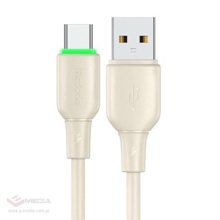 Kabel MCDODO CA-4750 USB-C-USB-C 1.2m (beżowy)