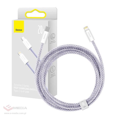 Kabel USB-C do Lightning Baseus Dynamic 2 Series 20W 2m (fioletowy)