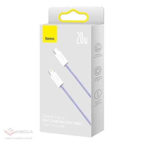 Kabel USB-C do Lightning Baseus Dynamic 2 Series 20W 2m (fioletowy)