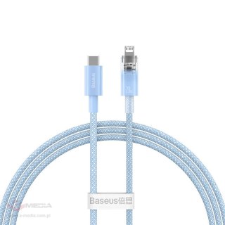 Kabel szybko ładujący Baseus USB-C do Lightning Explorer Series 1m, 20W (niebieski)