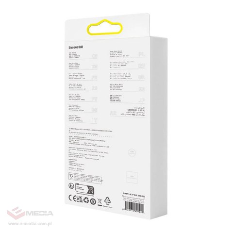 Kabel szybko ładujący Baseus USB-C do Lightning Explorer Series 2m, 20W (fioletowy)