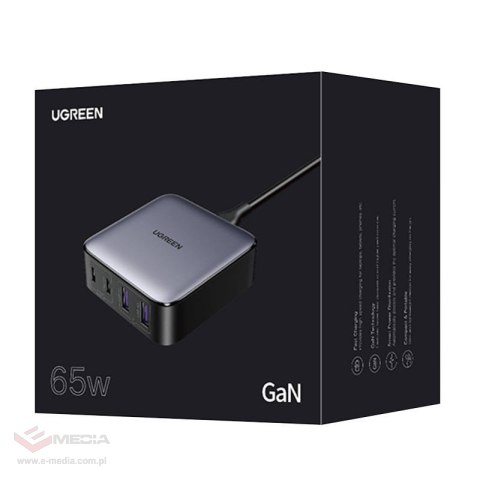 Ładowarka sieciowa UGREEN CD327 Nexode 65W (szara)