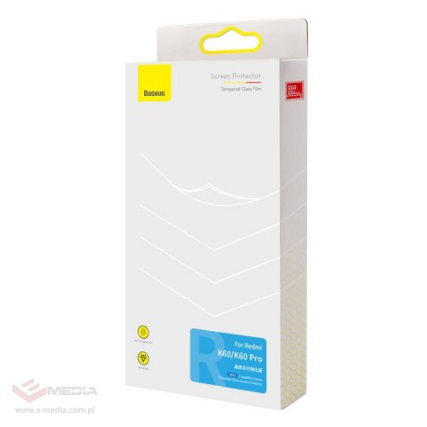 Szkło hartowane BASEUS do Redmi K60/K60 Pro (przezroczyste)