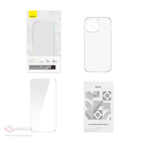 Zestaw ochronny BASEUS Corning iPhone 12 Pro (przezroczysty)