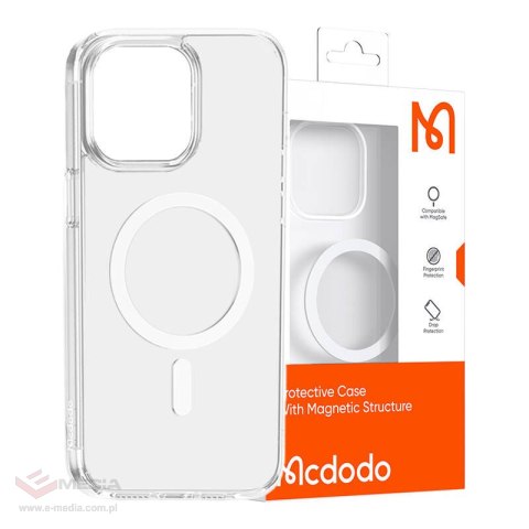Etui magnetyczne MCDODO Magnetic iPhone 15 Pro (przezroczyste)