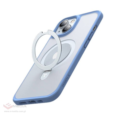 Etui TORRAS UPRO Ostand Matte iPhone 15 (granatowe)