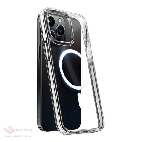 Etui magnetyczne TORRAS Sparka iPhone 15 Pro (przezroczyste)