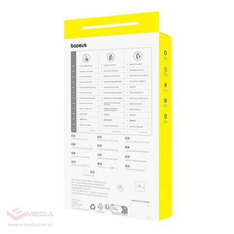 Etui BASEUS Fauxther Series do iPhone 15 Plus (czarne)