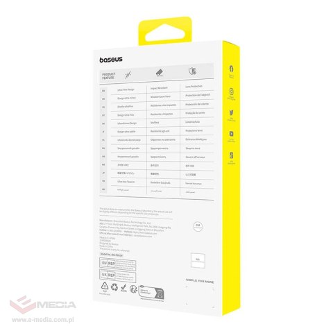 Etui BASEUS OS-Lucent Series do iPhone 15 Plus (przezroczyste)