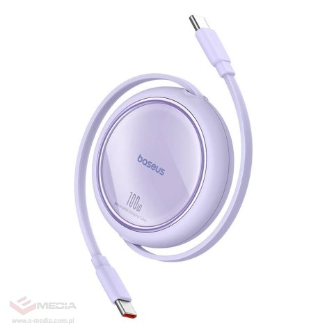 Kabel USB-C do USB-C Baseus Free2Draw, PD, 100W, 1m (fioletowy)