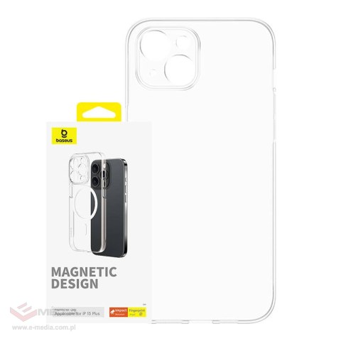 Etui magnetyczne BASEUS OS-Lucent Series iPhone 15 Plus (przezroczyste)
