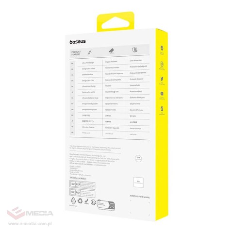 Etui magnetyczne BASEUS OS-Lucent Series iPhone 15 Plus (przezroczyste)