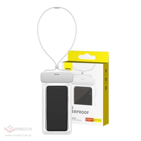 Etui wodoodporne BASEUS AquaGlide IPX8 7,2" (białe)