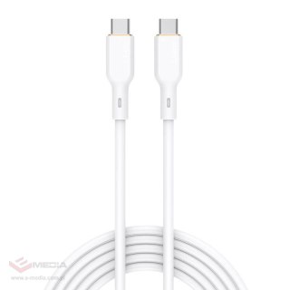 Kabel USB-C do USB-C Aukey CB-SCC102, 100W, 1.8m (biały)
