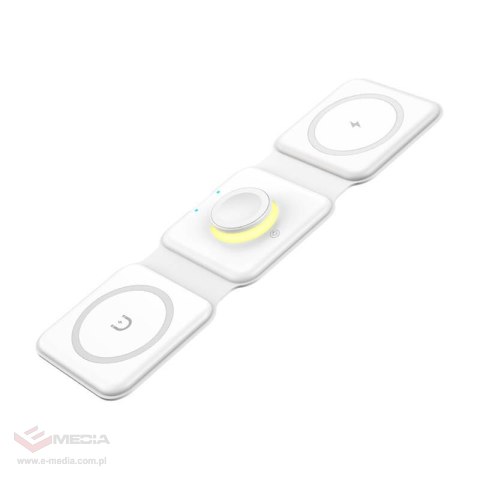 Ładowarka indukcyjna ESSAGER EWXCX3-NMC02 15W 3w1 (biała)