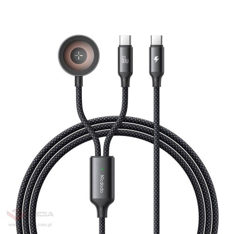 Kabel MCDODO CA-2200 USB-C + ładowarka Apple Watch 1.2m 60W