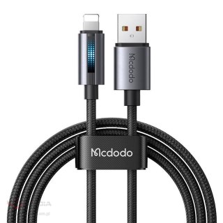 Kabel MCDODO CA-5660 USB-A-Lightning 1.2m LED (czarny)