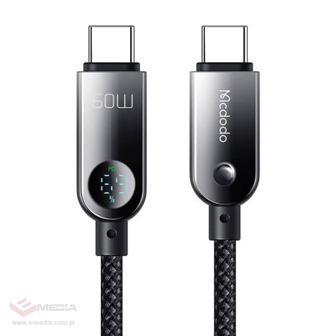Kabel MCDODO CA-4780 USB-C-USB-C 1.2m 60W (czarny)