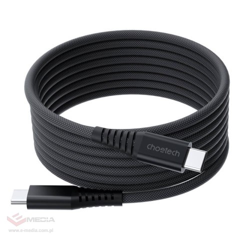 Kabel magnetyczny USB-C do USB-C Choetech XCC-1051, PD 240W 1.8m (czarny)