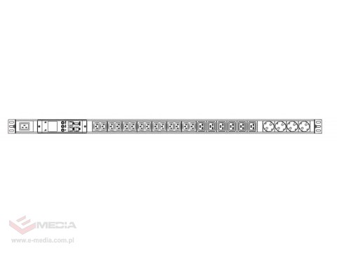 Listwa zasilająca SMART 42U 1f - 14 x IEC C13 + 6 x IEC C19 + 4 x CEE 7/5, monitoring środowiskowy i energii AVIZIO POWER Listwa zasilająca SMART 42U 1f - 14 x IEC C13 + 6 x IEC C19 + 4 x CEE 7/5, monitoring środowiskowy i energii AVIZIO POWER