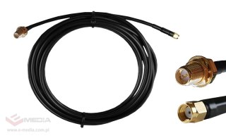 Kabel RP-SMA męski - RP-SMA żeński 3m