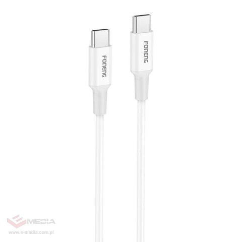 Kabel USB-C do USB-C Foneng X106 60W, 1,2m (biały)