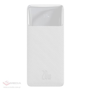 Powerbank BASEUS Bipow 10000mAh 20W 2xUSB USB-C (biały)