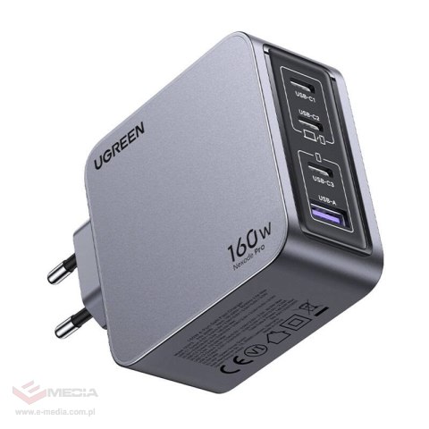 Ładowarka sieciowa UGREEN Nexode Pro 160W (szara)