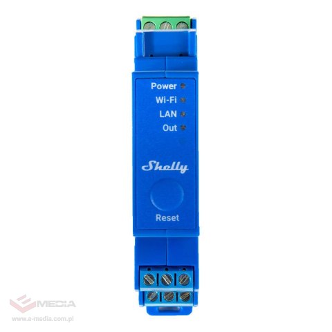 Przekaźnik DIN SHELLY Pro 1 Wi-Fi Bluetooth