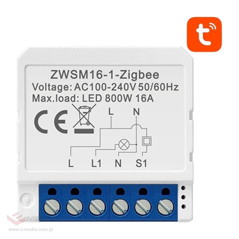 Przełącznik dopuszkowy AVATTO ZWSM16-W1 Zigbee 3.0